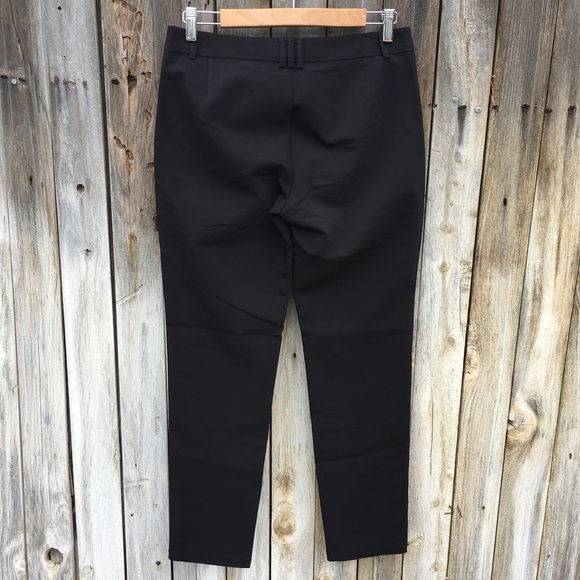 NWT Anine Bing Straight Leg Pant Cotton Stretch Black S - Picture 10 of 15